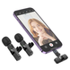 Мікрофон-петличка BOROFONE BFK15 Dual-mic lavalier wireless digital microphone (iP/Type-C) Black (6941991117107)
