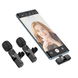 Мікрофон-петличка BOROFONE BFK15 Dual-mic lavalier wireless digital microphone (iP/Type-C) Black (6941991117107)