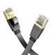 Патч-корд 20м HOCO US07 General pure copper flat network cable Black (6931474780720)