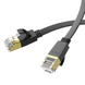 Патч-корд 20м HOCO US07 General pure copper flat network cable Black (6931474780720)
