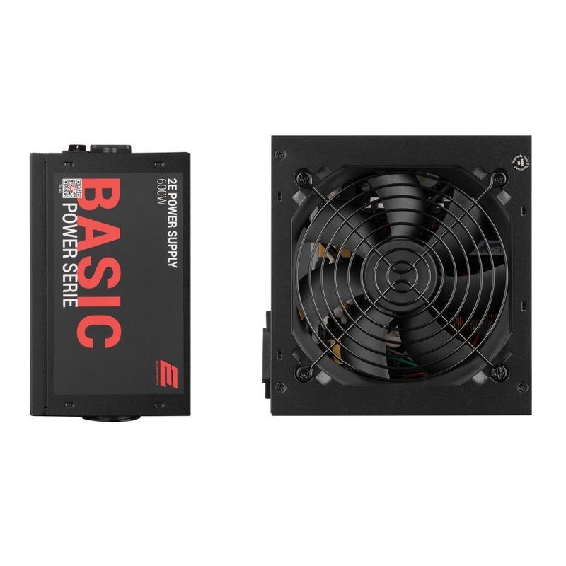 Блок питания 2E BASIC POWER (600W), 80, 120mm, 1xMB 24pin(20+4), 1xCPU 8pin(4+4), 3xMolex, 4xSATA, 2xPCIe 8pin( (2E-BP600-120APFC)