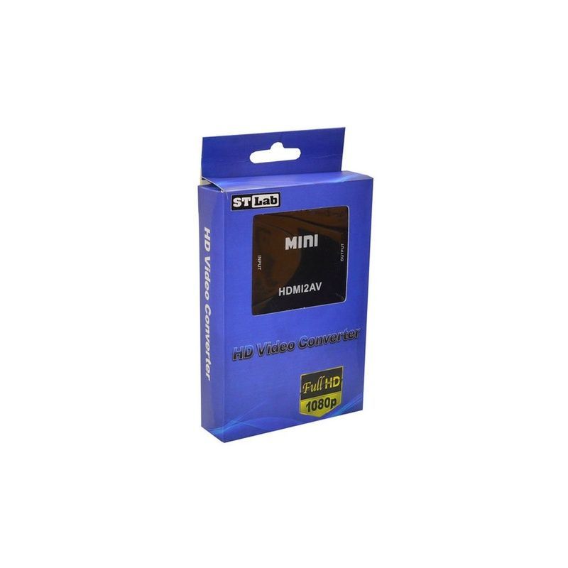 Адаптер конвертер STLab HDMI - AV/RCA/CVBS 0.15 м Black (U-995)