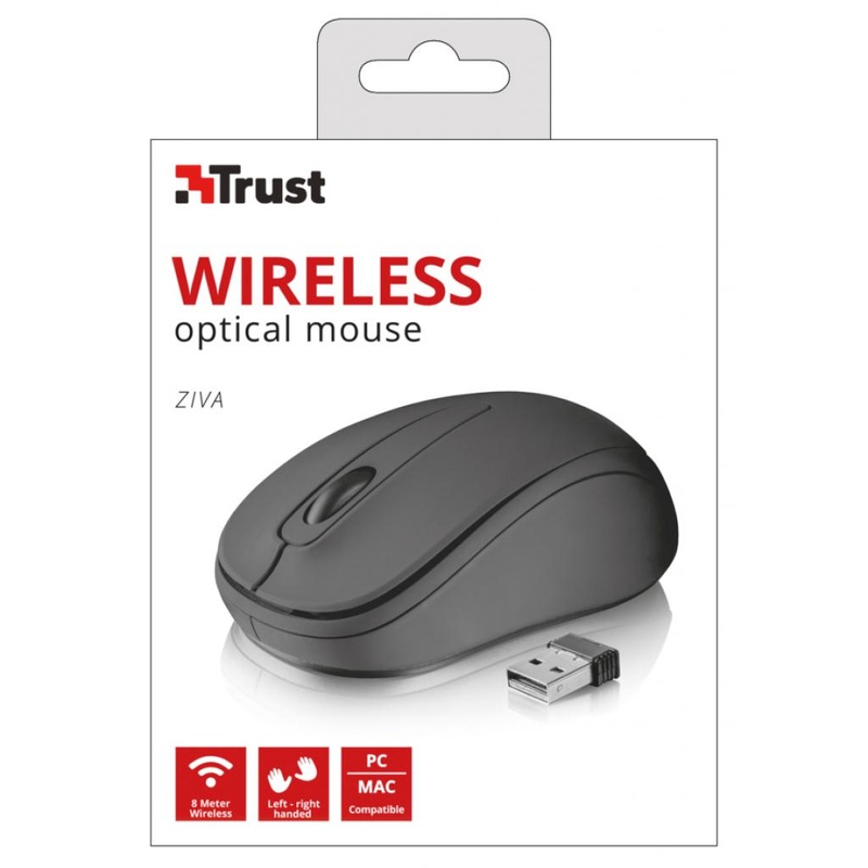 Мышка Trust Ziva wireless compact mouse black (21509)