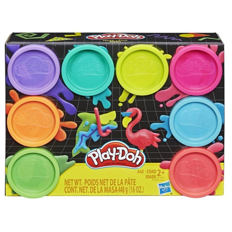 Набор для творчества Hasbro Play Doh 8 цветов Неон (E5063)
