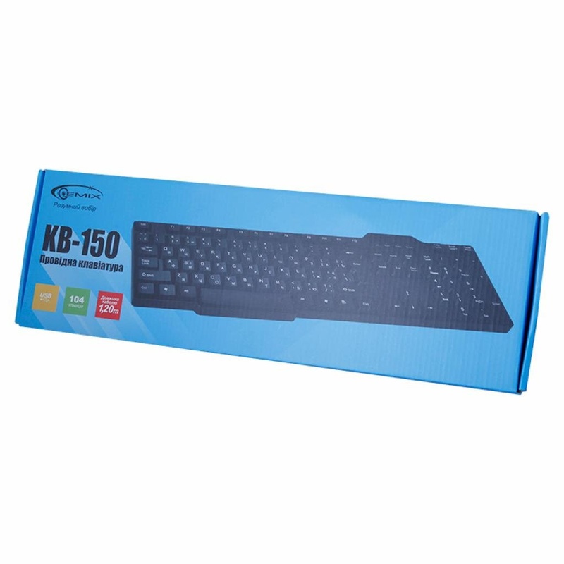 Клавіатура GEMIX KB-150 black, USB
