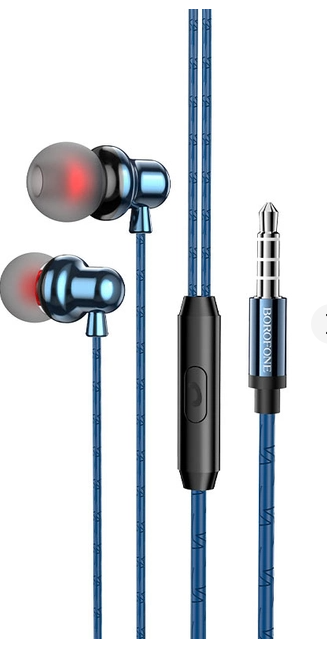 Навушники з мікрофоном Borofone BM65 Sole Blue (BM65U)