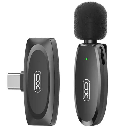 Мікрофон петличний XO MKF08A з роз'ємом Type-C black (6920680848669)