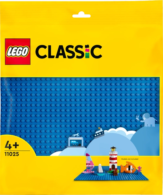 Конструктор LEGO Classic Синяя базовая пластина 1 деталь (11025)