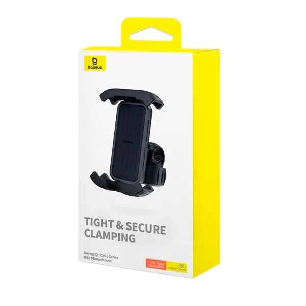 Тримач для мобільного Baseus QuickGo Series Bike Phone Mount Cluster Black (C40561500113-00)
