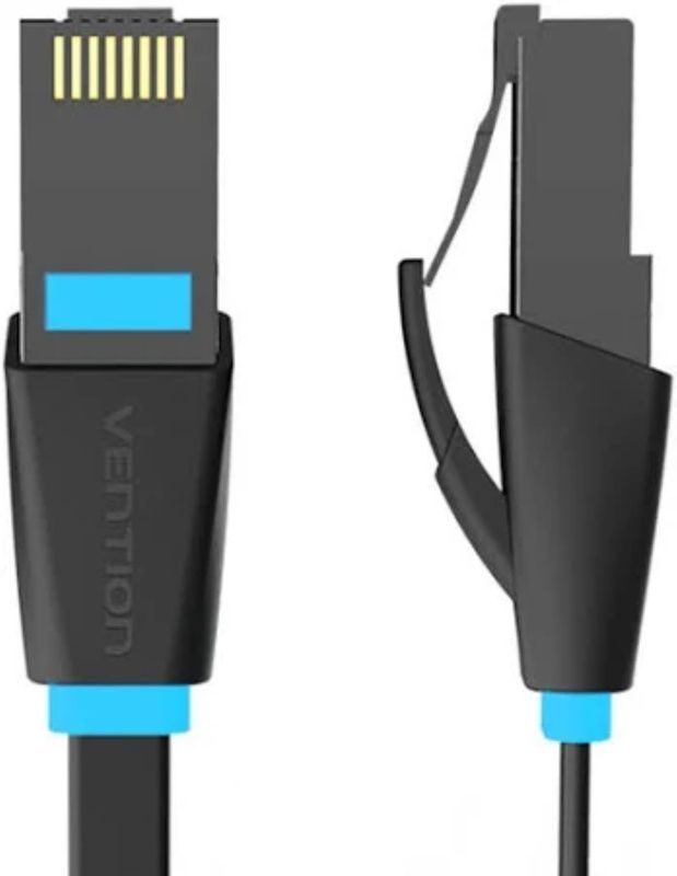 Патч корд Vention Flat Cat.6 UTP Patch Cable 8M Black (IBJBK)