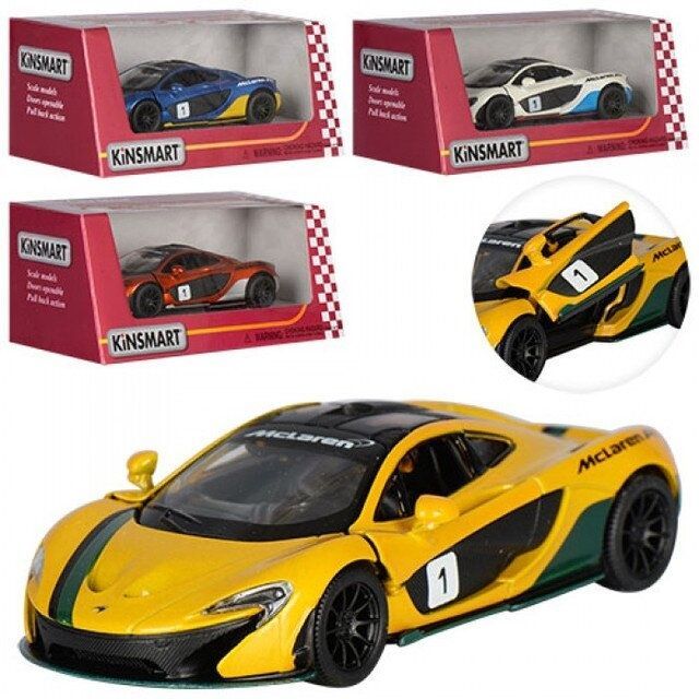 Машинка Kinsmart McLaren P1 with printing 1:36 KT5393WF