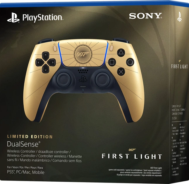 Геймпад Sony PlayStation 5 Dualsense 007 First LightTM Limited Edition (1000052025), Золотий