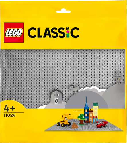 Конструктор LEGO Classic Серая базовая пластина 1 деталь (11024)