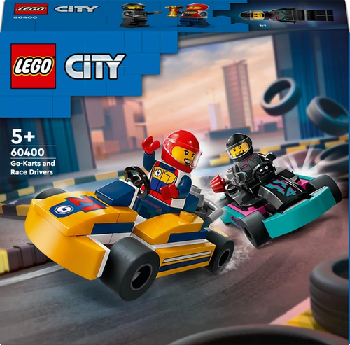Конструктор LEGO City Картинг и гонщики 99 деталей (60400)