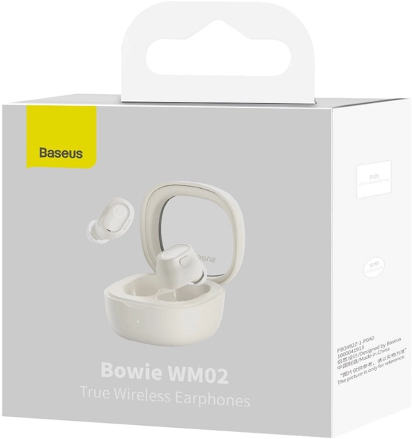 Навушники Baseus Bowie WM02 True Wireless Earphones Creamy White (NGTW180002)