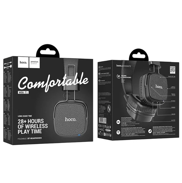 Наушники HOCO W56 Earl BT headphones Black (6942007633321)