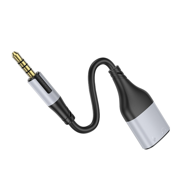 Адаптер BOROFONE BL19 Creator 2-in-1 audio adapter cable 3.5mm Black (6941991108341)