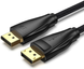 Кабель Vention DisplayPort v1.4 2m Black, 8K 60 Hz, 4K 144Hz, 2K 165Hz, 1080P 240Hz (HCDBH)