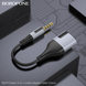 Адаптер BOROFONE BL19 Creator 2-in-1 audio adapter cable 3.5mm Black (6941991108341)