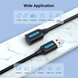 USB подовжувач 2M Vention USB 3.0 A Male to A Female Extension Cable 2M black PVC Type (CBHBH)