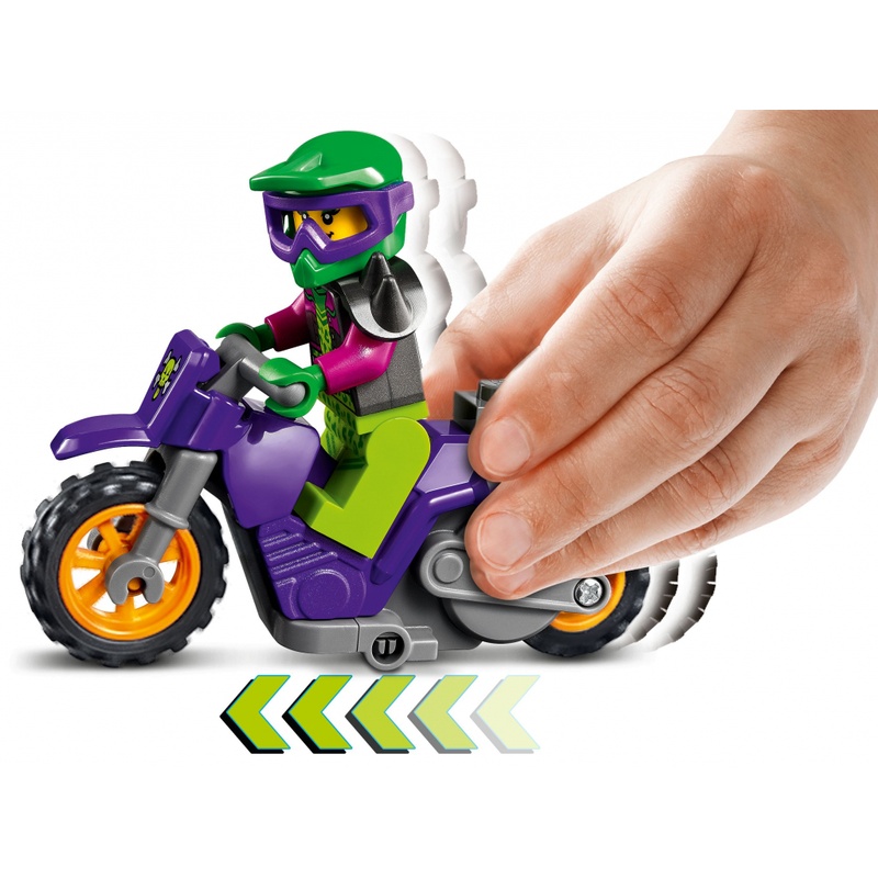 Конструктор LEGO City Stuntz Акробатический трюковый мотоцикл 14 деталей (60296)