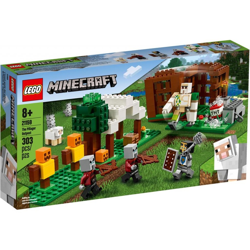 Конструктор LEGO Minecraft Аванпост разбойников 303 детали (21159)