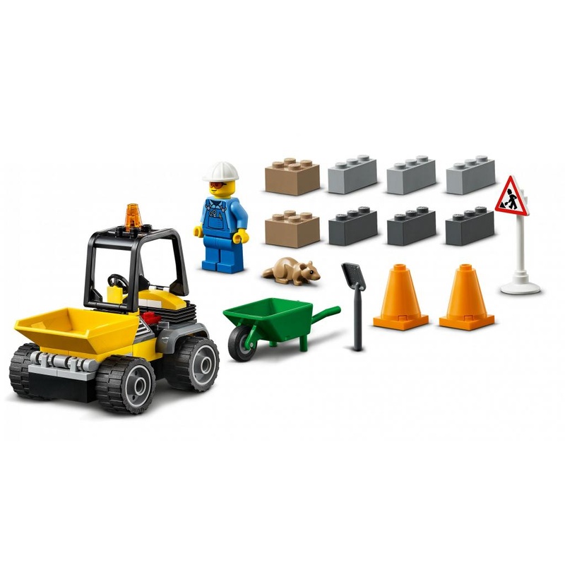 Конструктор LEGO City Great Vehicles Пикап для дорожных работ 58 деталей (60284)