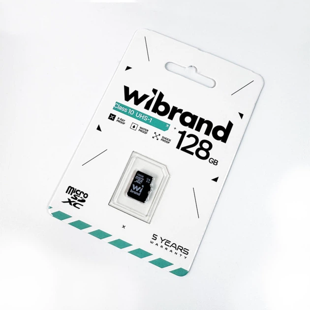 Карта памяти microSDXC (UHS-1) Wibrand 128Gb class 10 (WICDHU1/128GB)