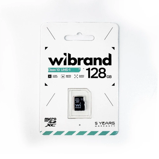 Карта памяти microSDXC (UHS-1) Wibrand 128Gb class 10 (WICDHU1/128GB)