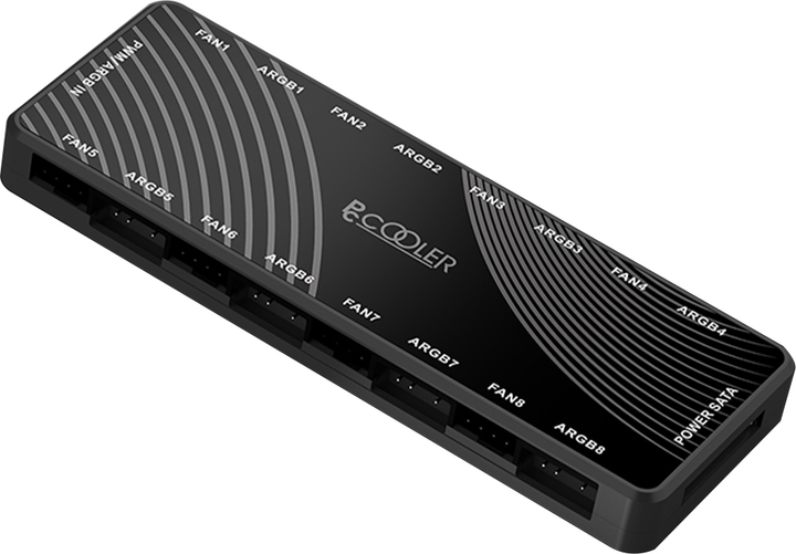 Разветвитель питания для вентиляторов и ARGB-подсветки PCCooler ARGB Hub-H01