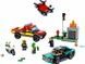 Конструктор LEGO City Пожежна рятувальна служба і поліцейське переслідування 295 деталей (60319)