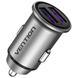 Автомобильное зарядное устройство Vention Two-Port USB A+A(30/30) Car Charger Gray Mini Style Aluminium Alloy Type (FFEH0)