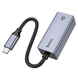 Мережевий адаптер HOCO UA37 Type-C ethernet adapter (1000 Mbps) Metal Gray (6942007647281)