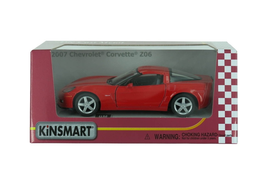 Машинка Kinsmart Chevrolet Corvette Z06 2007 1:36 KT5320W