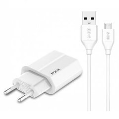 Зарядний пристрій PZX 2,1A USB + TYPE-C Cable (C823E)