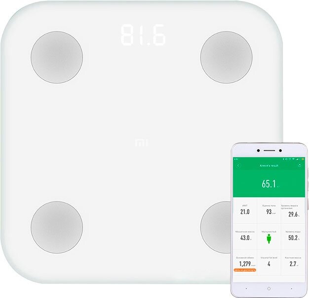 Смарт-Весы Xiaomi Mi Body Composition Scale 2 White (XMTZC05HM)