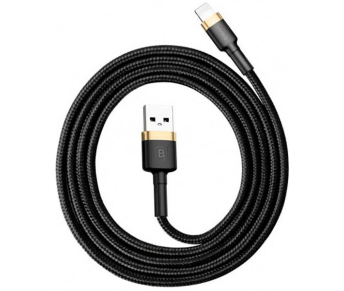 Кабель Baseus Cafule Cable USB For Lightning 1.5A 2m Gold+Black (CALKLF-CV1)