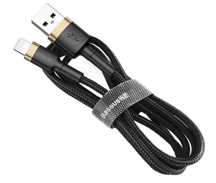 Кабель Baseus Cafule Cable USB For Lightning 1.5A 2m Gold+Black (CALKLF-CV1)