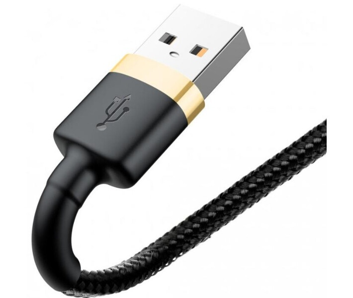 Кабель Baseus Cafule Cable USB For Lightning 1.5A 2m Gold+Black (CALKLF-CV1)