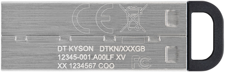 Флеш-накопичувач Kingston USB 3.2 DT Kyson 128GB Silver/Black (DTKN/128GB)