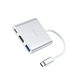 USB-хаб конвертер Hoco HB14 Easy use Type-C adapter (Type-C to USB3.0+HDMI+PD) Silver