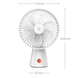 Вентилятор портативний Xiaomi MiJia 4000 mAh Desktop Mobile Fan (ZMYDFS01DM)