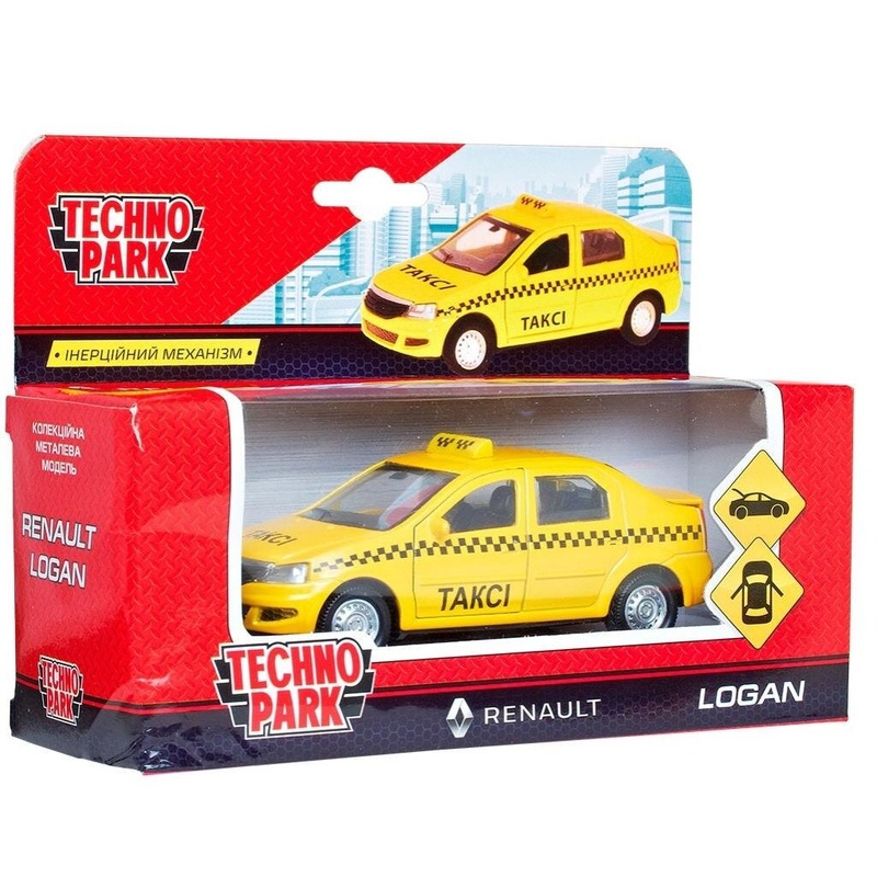 Спецтехника Технопарк Renault Logan Taxi (1:32) (LOGAN-T)