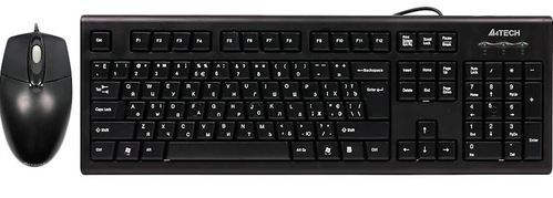 Комплект клавиатура и мышка A4Tech KRS-8572 USB Black