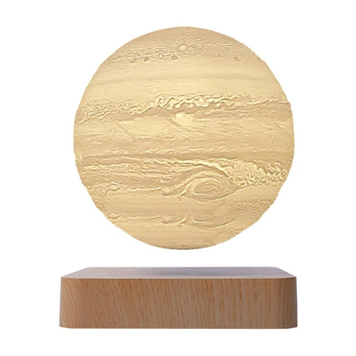 Магнитная левитационная лампа HCNT Levitating Lamp Jupiter Light Wood Grain (SIM10-GW5-J)