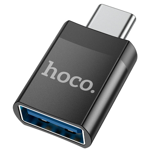 Переходник HOCO UA17 Type-C male to USB female USB3.0 adapter Black (6931474762016)
