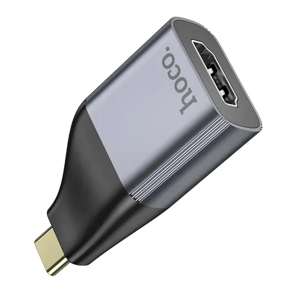 Переходник HOCO UA33 Type-C to HDTV adapter Metal Gray (6942007645584)