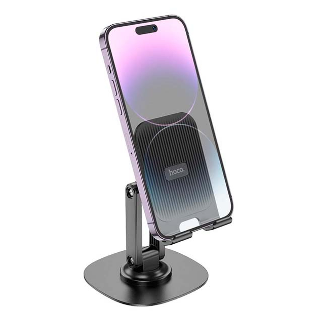 Держатель для мобильного HOCO HD6 Winner dual-axis rotating desktop stand Black