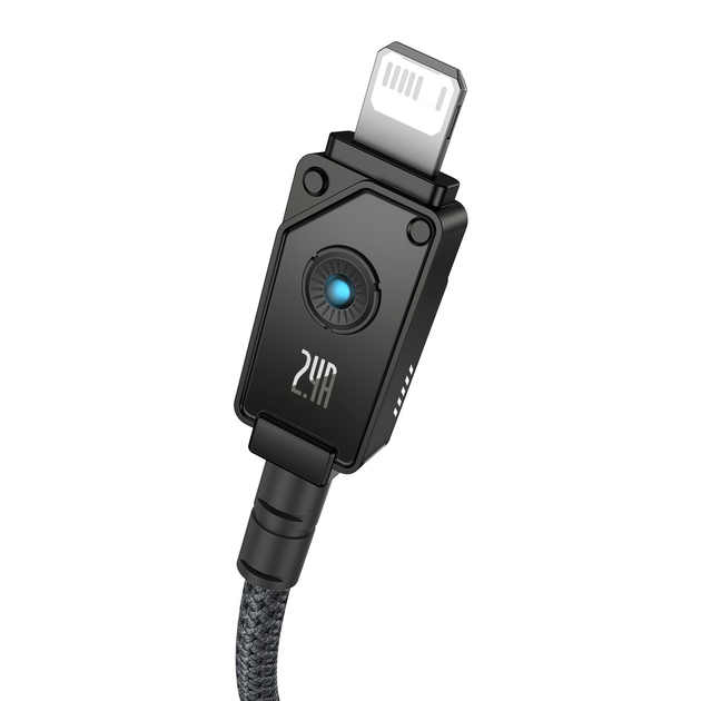 Кабель Baseus Unbreakable Series Fast Charging Data Cable USB to iP 2.4A 1m Cluster Black (P10355802111-00)