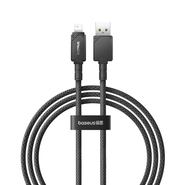 Кабель Baseus Unbreakable Series Fast Charging Data Cable USB to iP 2.4A 1m Cluster Black (P10355802111-00)